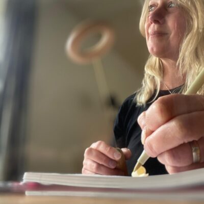 wendy bezig met een NEI sessie