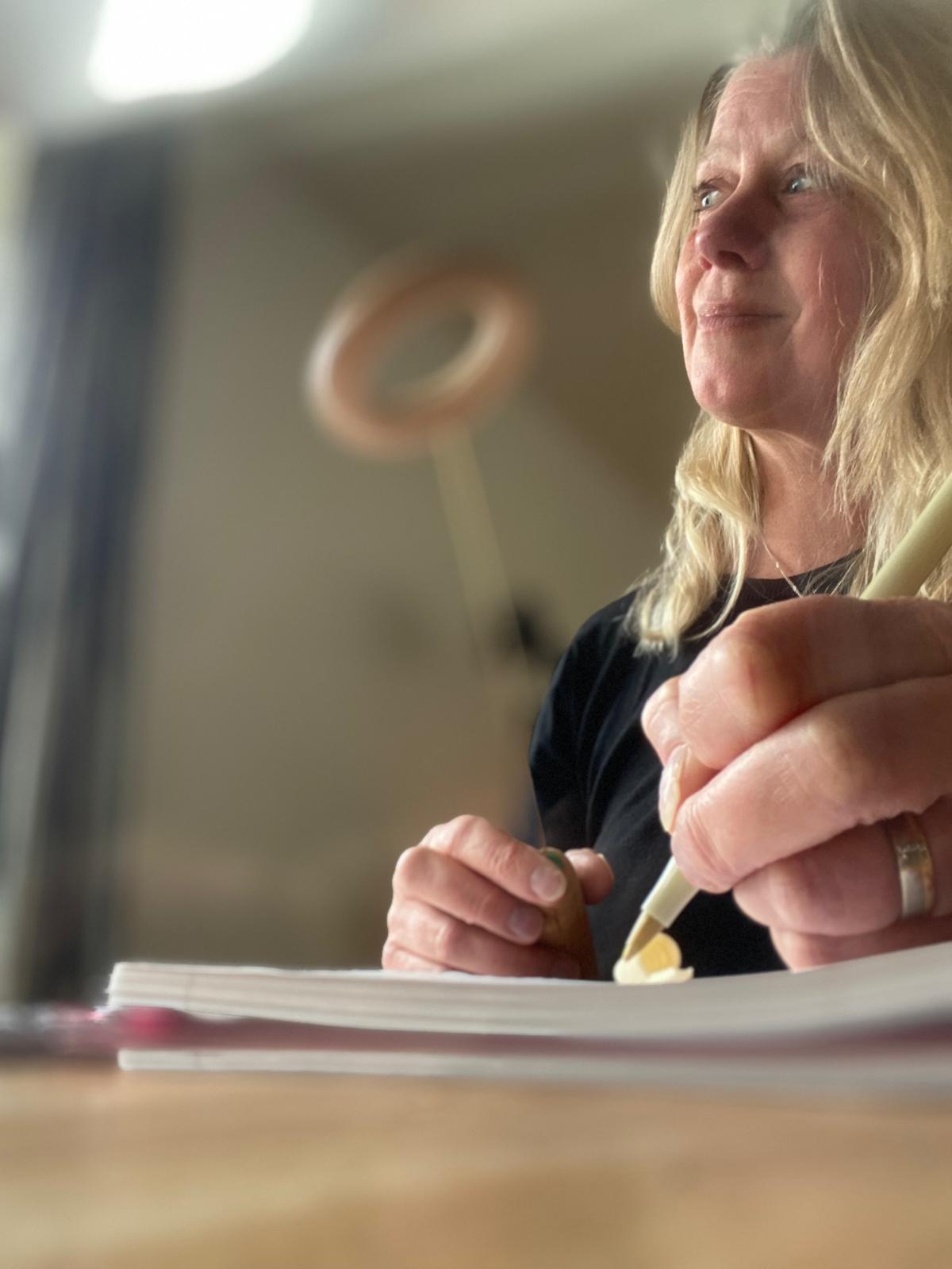 wendy bezig met een NEI sessie